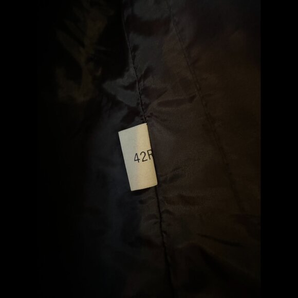 F.W.I. Black Poly Formal Dress Vest | 5 button | 2 pocket | Medium (42R) - Picture 6 of 8